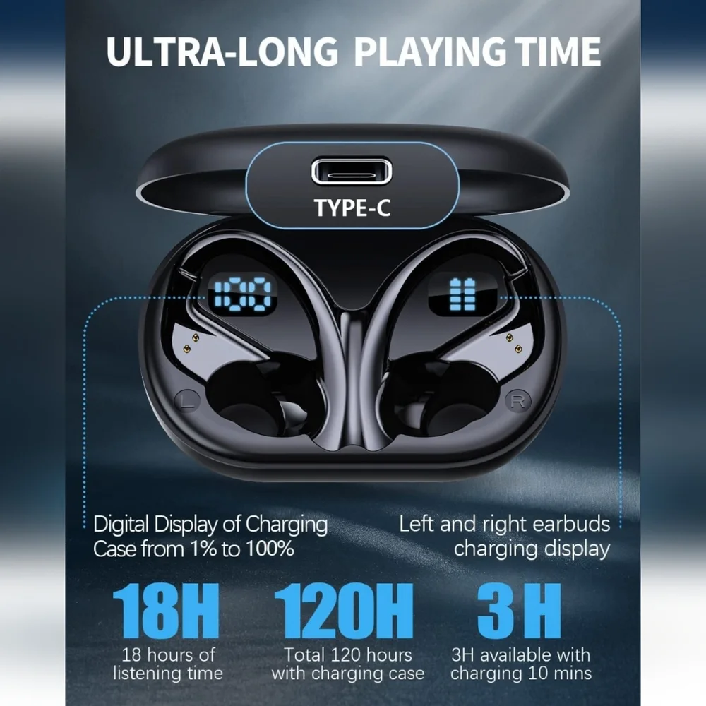 YYK Q63 Bluetooth Headphones Earbuds Premium Sound